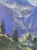View into Telluride by Bruce A Gómez | Pastel Landscape of mountains and valley in Telluride For Sale