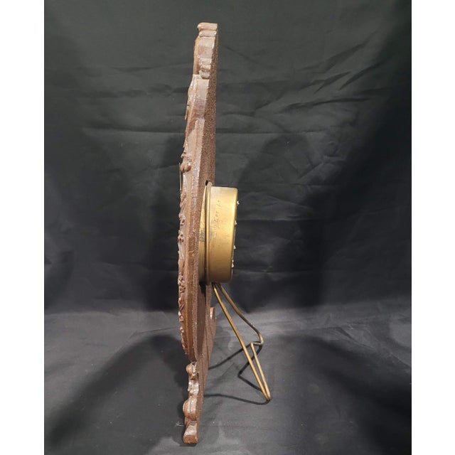 Lux Clock Mfg. Co. - Blossom Time Clock Mantle/Shelf - Syrocowood - Polychrome Art Deco DTD Sept. 10, 1930 Untested For Sale - Image 12 of 12