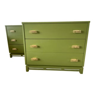 Kent Coffey “Simplex” 3 Drawer Dressers - a Pair For Sale