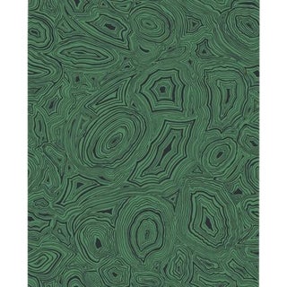 Cole & Son Malachite Wallpaper Roll - Emerald/Black For Sale