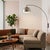 The Half Dome Wall Mounted Arc Lamp is a modern lighting fixture designed by Peter Morelli in 1960. This space-saving arc...