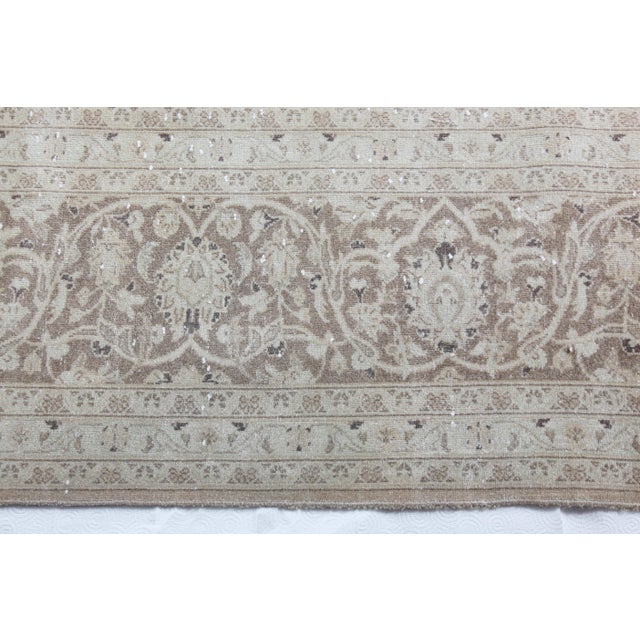 Textile Oversized Vintage Persian Tabriz Rug - Subtle Pastel Palette & Fine Weave -10' X 13' For Sale - Image 7 of 12
