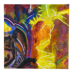 Charles Schorre (1925-1996) Power Place 1 Abstract Expressionist Modern Oil Painting on Canvas