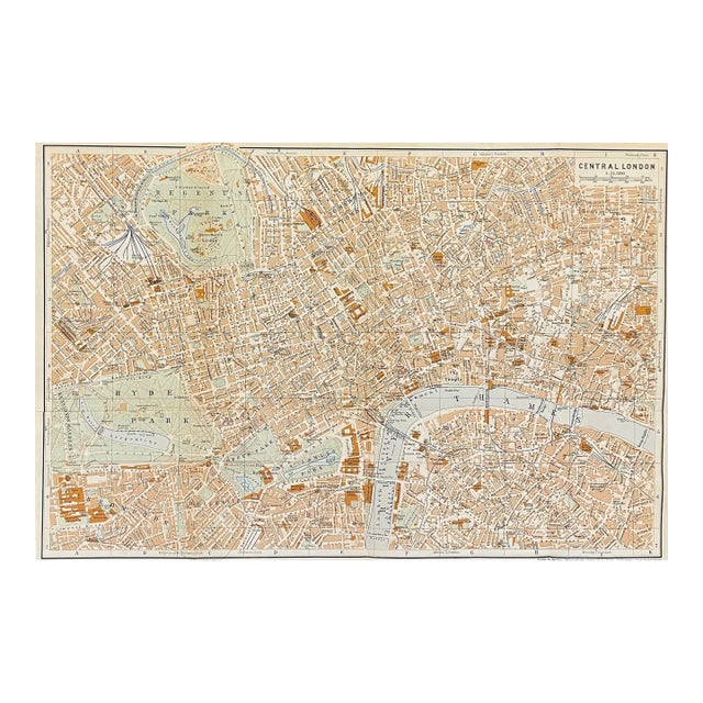 Central London Map For Sale