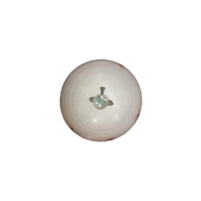 Ceramic Set of 2 Vintage 1960's Handcrafted Stoneware Table Lamps For Sale - Image 7 of 11