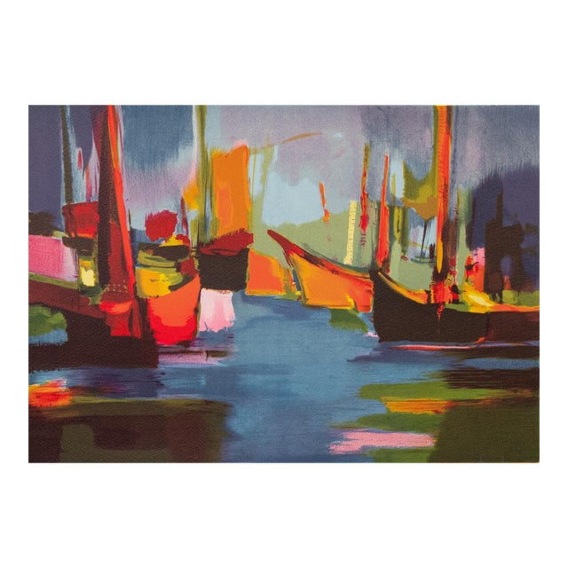 'Marine La Soir' by Marcel Mouly, 1989, Musee Moderne, Paris, Salon D'Automne, New York Museum of Modern Art, Los Angeles County Museum of Art For Sale