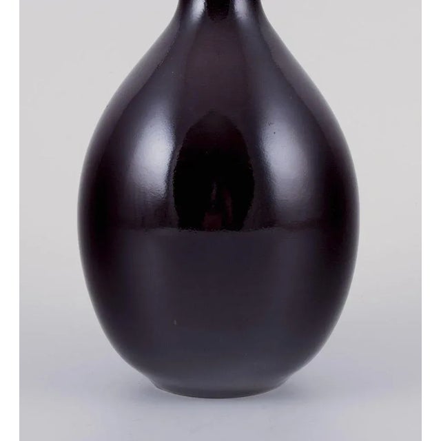 Stoneware Vase with Double Gourd-Shaped by Nils Thorsson for Royal Copenhagen, 1930s For Sale - Image 3 of 6