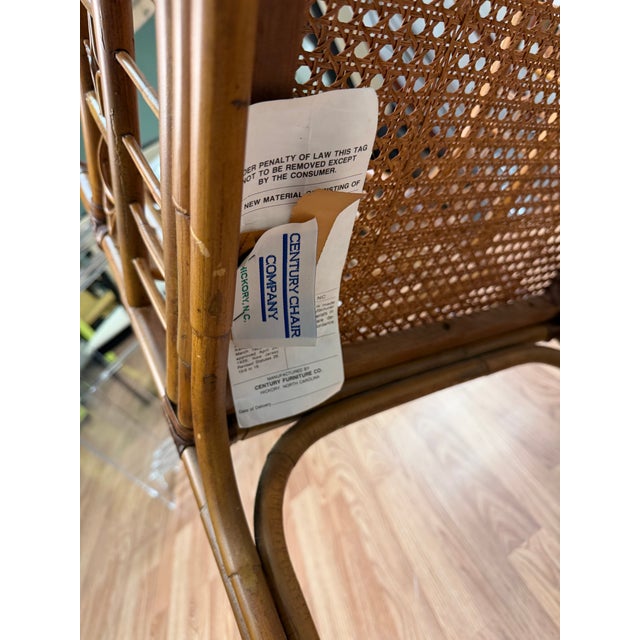 Brown Late 20th Century Century Furniture Brighton Pavilion Fretwork Bamboo Armchair For Sale - Image 8 of 8