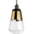 The Waveform one light mini pendant in painted aged brass / dark weathered zinc enhances the beauty of your home with...