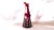 This ai smaller red cut to clear pitcher, jug, pouring vessel. The red glass is dark and thick and the cuts are sharp and...