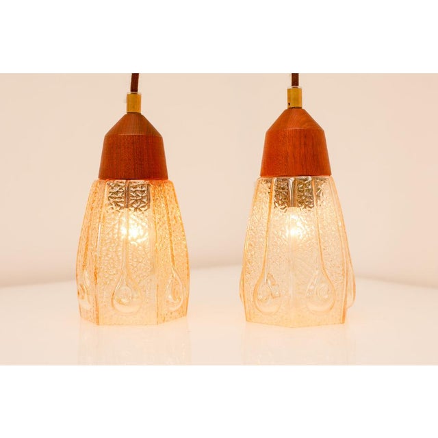Pendant Lamps in Glass from Pukeberg, Sweden, 1960s, Set of 2 For Sale - Image 16 of 18