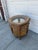 Stone Late 20th Century French Louis XVI Style Carved Wood & Marble Glass Top Round Side Table For Sale - Image 7 of 11