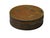 1980s Vintage Handmade Round Brown Golden Scenery Artistic Wood Box For Sale - Image 5 of 9