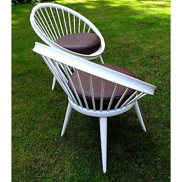 Wood Ellipse Armchairs from Swedese, Set of 2 For Sale - Image 7 of 10