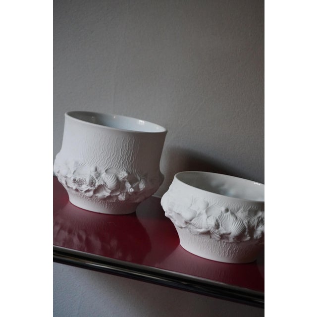 Vintage German Vases in Biscuit Porcelain from AK Kaiser, 1960s, Set of 6 For Sale - Image 10 of 14