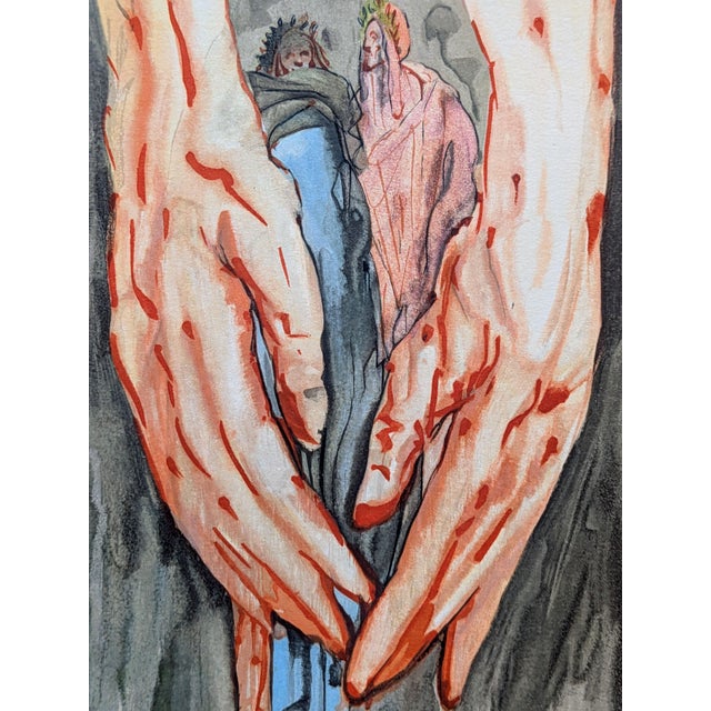 Salvador Dali, Hands of Antaeus, 1963, Woodblock Print For Sale - Image 4 of 8