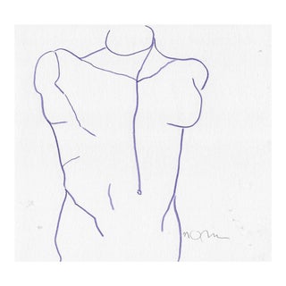 Norbert Voelkel Ancient Greek Sculpture Drawing For Sale