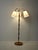 Scandinavian 3-Armed Floor Lamp in Teak and Brass, 1950s For Sale - Image 3 of 16