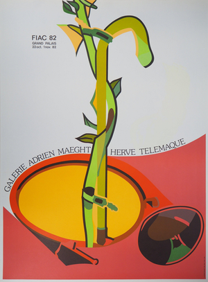 Hervé Telemaque, Le Germe, FIAC 1982, Lithograph