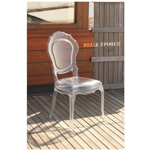 Contemporary Italian Polycarbonate Chair from dal SEGNO For Sale - Image 3 of 4