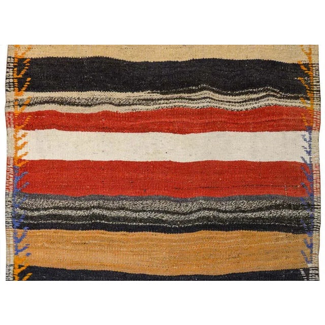 Textile Mid Century Konya Kilim Runner For Sale - Image 7 of 11