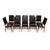 A stylish and extremely impressive set of ten Danish vintage dining chairs by Arne Hovmand-Olsen. They were made in...