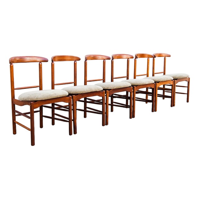 Restored 1950s Greta Grossman Walnut Dining Chairs by Glenn of California For Sale