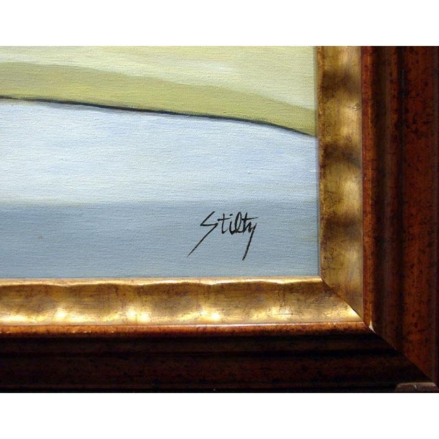 Impressionist Thomas Stiltz "Drapers Best" Original Oil Painting on Canvas Wine Framed For Sale - Image 3 of 3