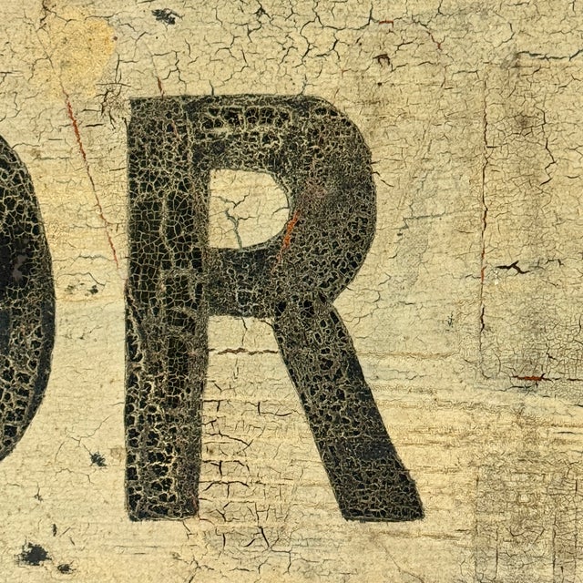 Large Vintage "For Sale" Sign Hand Painted on Sheet Metal, Early 20th Century For Sale - Image 9 of 12