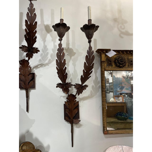 Metal Pair of French 18th Sconces For Sale - Image 7 of 7