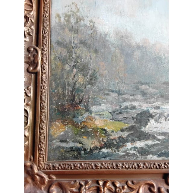 Archibald Kay, Highland River Scene, 1890s, Oil on Canvas For Sale - Image 3 of 7