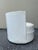 Mid-Century Modern Vintage Space Age White Tufted Vinyl Accent Swivel Chair Style of Antonia Astori For Sale - Image 3 of 6