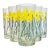 1970s Vintage Boho Chic Daffodils Jane Lynn Glassware - Set of 6, After Georges Briard For Sale