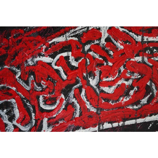 Contemporary "Heroin Kills" Contemporary Original Large Neo-Expressionist Painting by Sax Berlin For Sale - Image 3 of 6