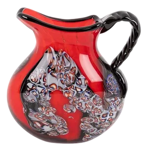 Vintage Italian Murano Glass Pitcher, 1980s
