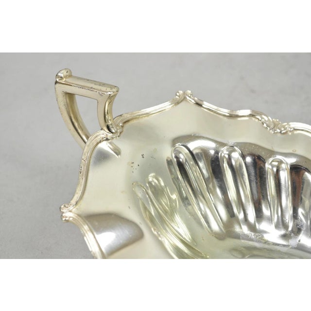 Vintage Fb Rogers Victorian Silver Plated Scalloped Centerpiece Fruit Bowl For Sale In Philadelphia - Image 6 of 16