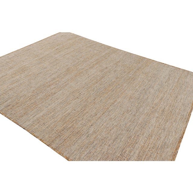 Not Yet Made - Made To Order Rug & Kilim’s Contemporary Textural Kilim in Beige-brown Orange and White Tones - 13x18 For Sale - Image 5 of 7