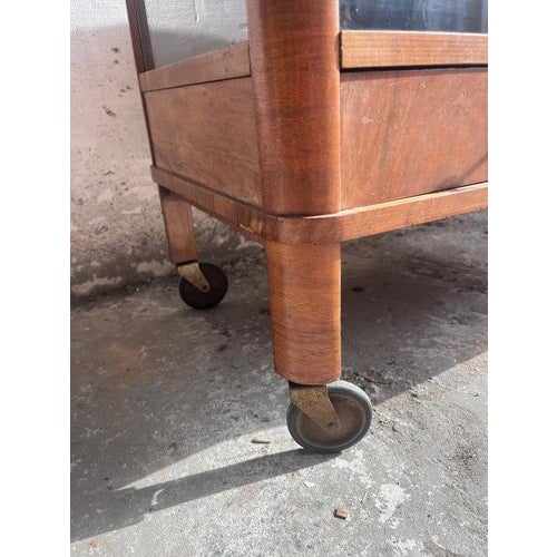 Art Deco Walnut Bar Trolley, 1930s For Sale - Image 11 of 15