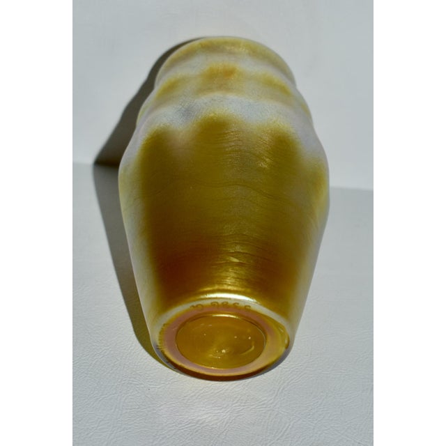 1900 - 1909 Antique l.c. Tiffany Favrile Art Glass Vase For Sale - Image 5 of 13