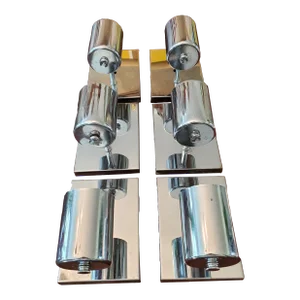 Mid-Century Modern Chrome Sconces - Set of Six Lights