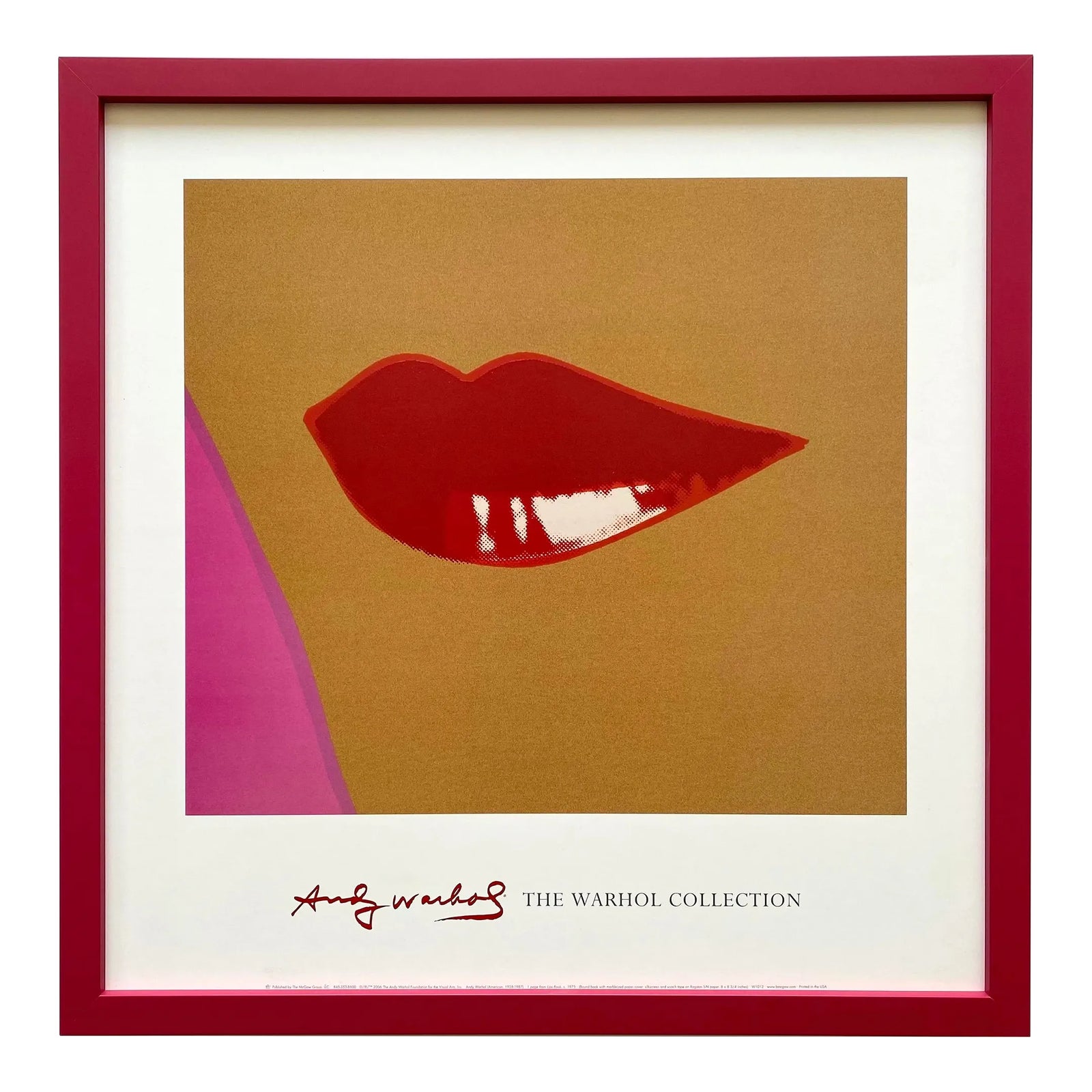 andy warhol lips poster
