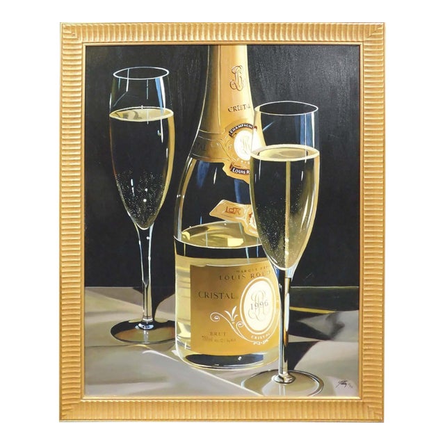 Thomas Stiltz Champagne of Kings Hand Signed Artwork Cristal Sold Out For Sale