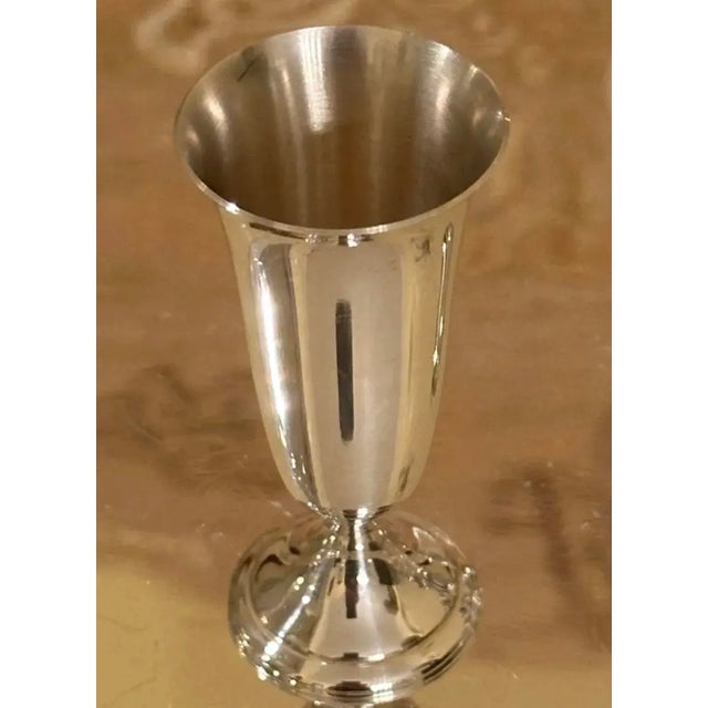1960s Alvin Sterling Silver Liqueur, Cordials- Set of 6, Mid Century For Sale - Image 5 of 10