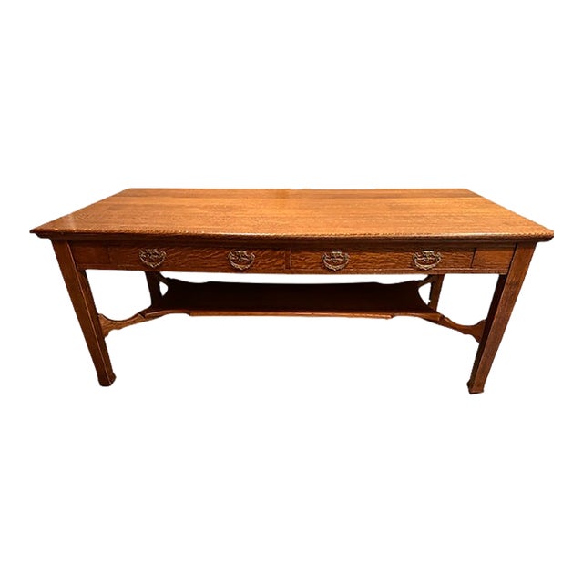 Early 20th Century Oak Writing Table For Sale