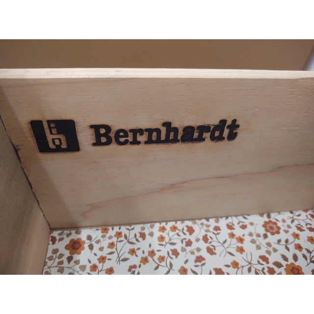 Bernhardt Mid-Century Modern Bernhardt Campaign Style Desk For Sale - Image 4 of 7