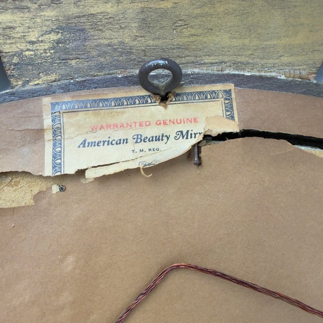 1930’s Louis Bierfeld Wood & Gesso Mirror - American Beauty For Sale - Image 10 of 12