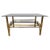 Hollywood Regency Postmodern Brass and Black Glass 2-Tier Coffee Table, 1960s For Sale - Image 10 of 10