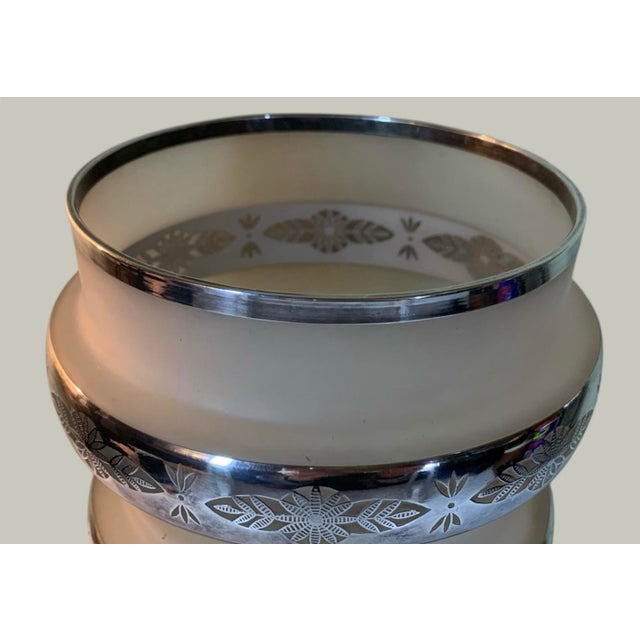1920s French Art Deco Sterling Silver Overlay Vase Circa 1920 For Sale - Image 5 of 7