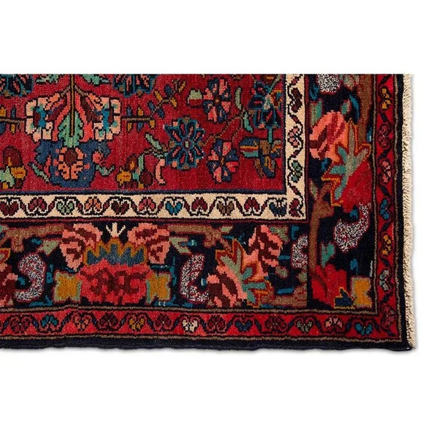 1950s Old Persian Bakhtiari Runner Rug 3’8″ X 15’3″ - For Sale In Dallas - Image 6 of 9