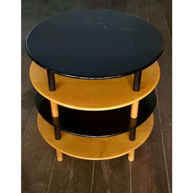 1940s Danish Functionalist Decorative 4-Tiered Side Table by Kaj Gottlob, 1941 For Sale - Image 5 of 7